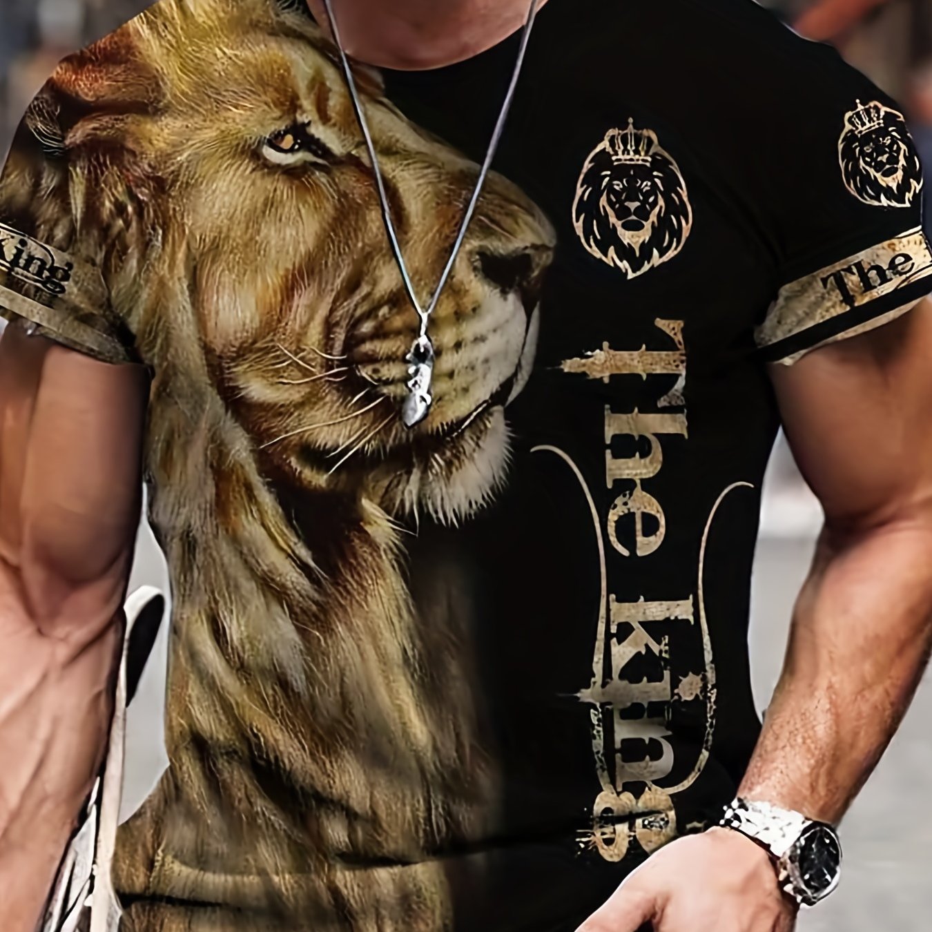 Men's Unisex T Shirt Tee Tiger Graphic Prints Crew Neck Black Yellow 3D Print Outdoor Street Short Sleeve Print Clothing Apparel Sports Casual Big And Tall